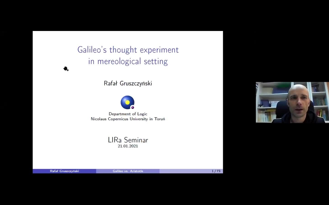 „Galileo's thought experiment in mereological setting” - by Rafał Gruszczyński 21.01.2021